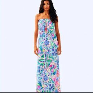 Lilly Pulitzer Marlisa Maxi Dress, Dancing on the Deck, Size Small